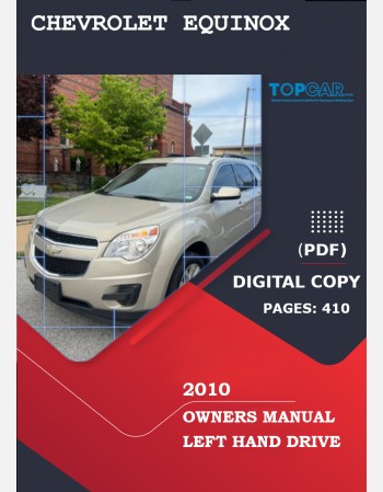 chevrolet equinox 2010 owners manual